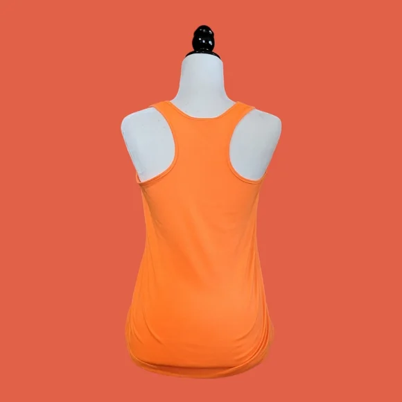 Orange Cancun Racer Back Tank Top - Picture 2 of 2